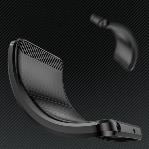Lemontti Husa Carbon Case Flexible Xiaomi Redmi Note 12 Pro / Poco X5 Pro 5G Negru [5]