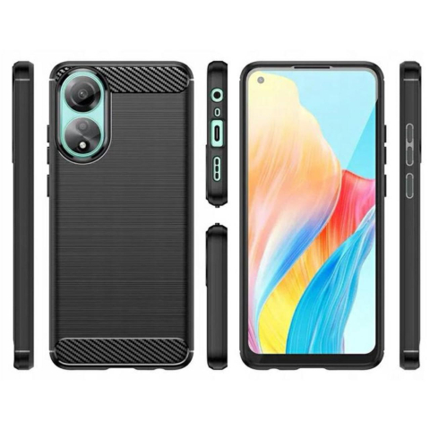 Laptop, Tablete & Telefoane - Lemontti Husa Carbon Pro Oppo A18 / A38 4G Negru