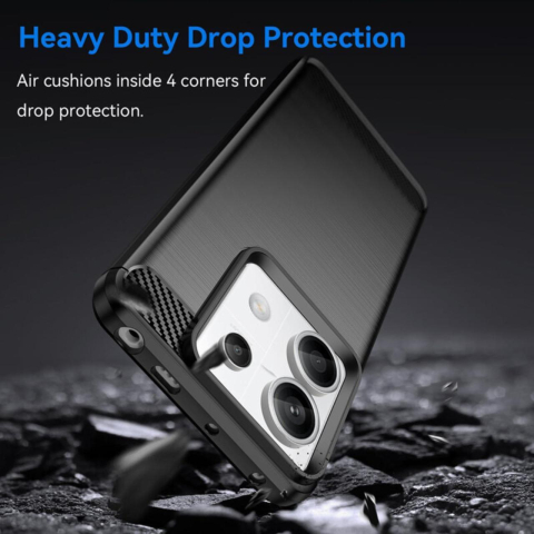 Lemontti Husa Carbon Pro Xiaomi Redmi Note 13 5G Negru [3]
