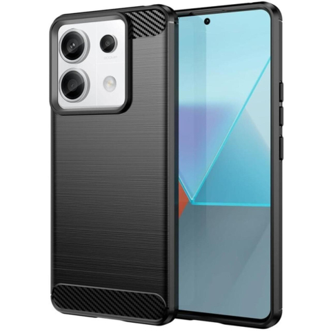 Laptop, Tablete & Telefoane - Lemontti Husa Carbon Pro Xiaomi Redmi Note 13 5G Negru