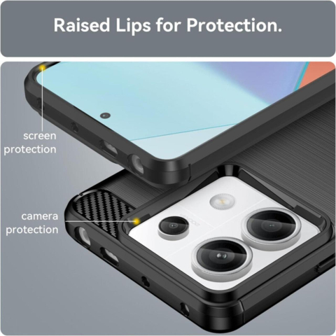 Lemontti Husa Carbon Pro Xiaomi Redmi Note 13 5G Negru [4]