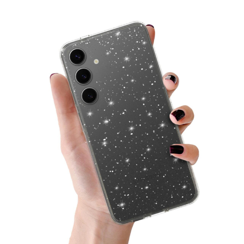 Laptop, Tablete & Telefoane - Lemontti Husa Crystal Glitter Samsung Galaxy A14 / A14 5G Argintiu