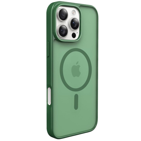 Laptop, Tablete & Telefoane - Lemontti Husa EliteGuard Magsafe iPhone 16 Pro Verde