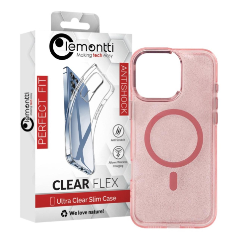 Lemontti Husa Glitter MagSafe iPhone 16 Pro Max Roz [8]