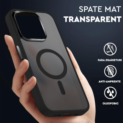 Lemontti Husa Guardian Magsafe iPhone 15 Plus Transparent / Negru [1]