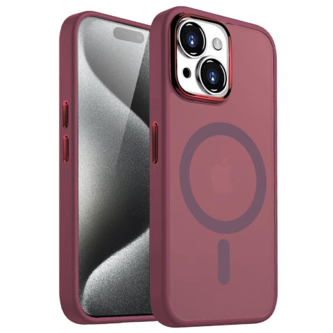 Lemontti Husa Guardian Magsafe iPhone 15 Plus Transparent / Violet [1]