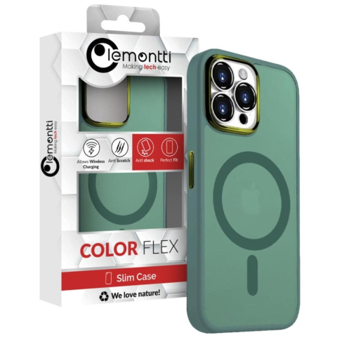 Lemontti Husa Guardian Magsafe iPhone 15 Pro Max Transparent/ Verde [2]