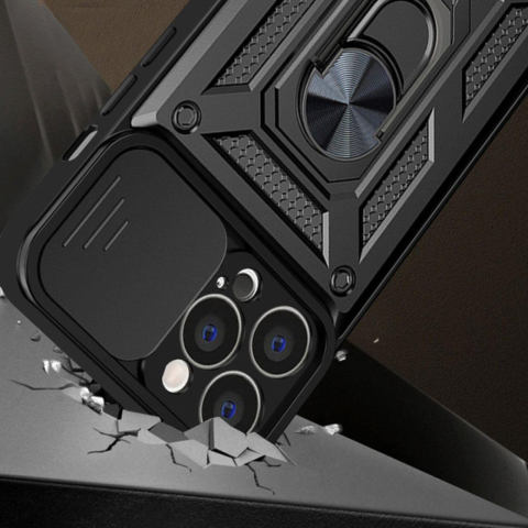 Lemontti Husa Hybrid Armor CamShield iPhone 14 Pro Negru [1]