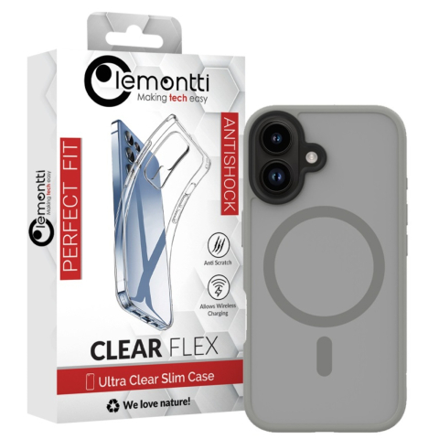 Lemontti Husa Hybrid MagSafe iPhone 16 Gri [3]