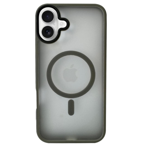 Laptop, Tablete & Telefoane - Lemontti Husa Hybrid MagSafe iPhone 16 Plus Gri