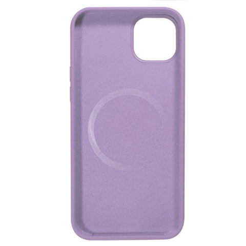 Laptop, Tablete & Telefoane - Lemontti Husa Liquid Silicon MagCharge iPhone 14 Mov (protectie 360°, material fin, captusit cu microfibra)