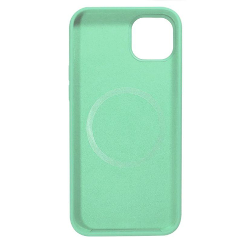 Laptop, Tablete & Telefoane - Lemontti Husa Liquid Silicon MagCharge iPhone 14 Plus Fistic (protectie 360°, material fin, captusit cu microfibra)