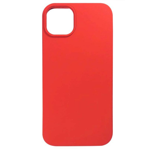 Laptop, Tablete & Telefoane - Lemontti Husa Liquid Silicon MagCharge iPhone 14 Plus Rosu (protectie 360°, material fin, captusit cu microfibra)