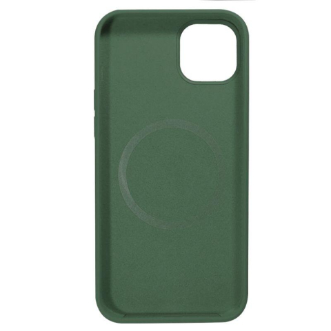 Lemontti Husa Liquid Silicon MagCharge iPhone 14 Plus Verde (protectie 360°, material fin, captusit cu microfibra) [1]