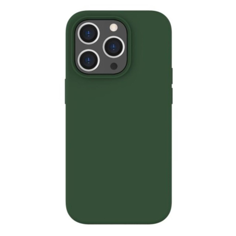Lemontti Husa Liquid Silicon MagCharge iPhone 14 Pro Max Verde (protectie 360°, material fin, captusit cu microfibra) [4]