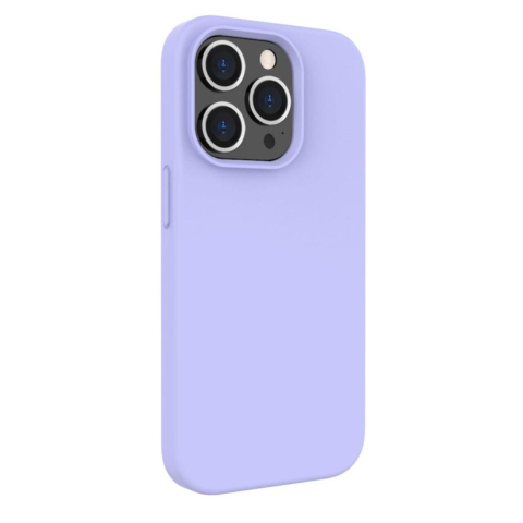 Laptop, Tablete & Telefoane - Lemontti Husa Liquid Silicon MagCharge iPhone 14 Pro Mov (protectie 360°, material fin, captusit cu microfibra)