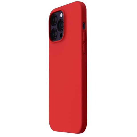 Lemontti Husa Liquid Silicon MagCharge iPhone 14 Pro Rosu (protectie 360°, material fin, captusit cu microfibra) [1]