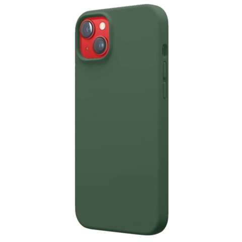 Lemontti Husa Liquid Silicon MagCharge iPhone 14 Verde (protectie 360°, material fin, captusit cu microfibra) [2]