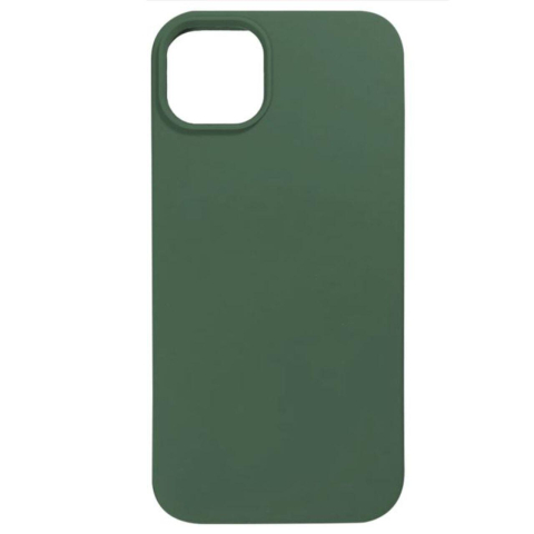 Laptop, Tablete & Telefoane - Lemontti Husa Liquid Silicon MagCharge iPhone 14 Verde (protectie 360°, material fin, captusit cu microfibra)