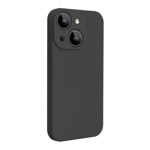 Lemontti Husa Liquid Silicon MagCharge iPhone 15 Plus Negru (protectie 360°, material fin, captusit cu microfibra) [1]
