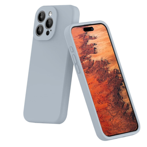 Lemontti Husa Liquid Silicon MagCharge iPhone 15 Pro Albastru (protectie 360°, material fin, captusit cu microfibra) [1]
