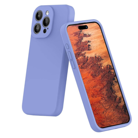 Lemontti Husa Liquid Silicon MagCharge iPhone 15 Pro Lila (protectie 360°, material fin, captusit cu microfibra) [2]