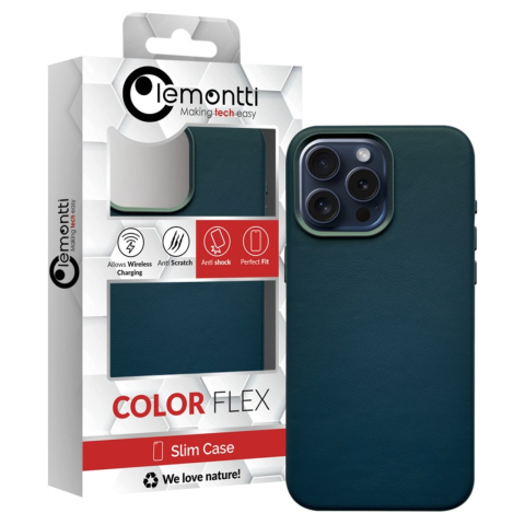 Lemontti Husa Piele MagSafe iPhone 15 Pro Max Verde [2]