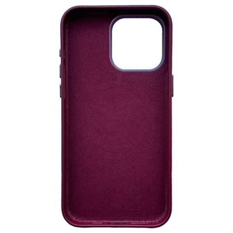Lemontti Husa Piele MagSafe iPhone 16 Pro Max Visiniu [1]