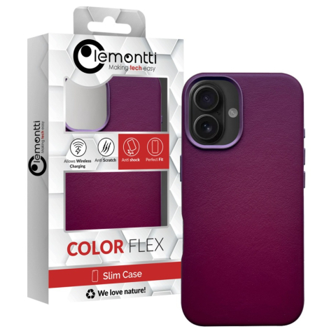 Lemontti Husa Piele MagSafe iPhone 16 Visiniu [2]
