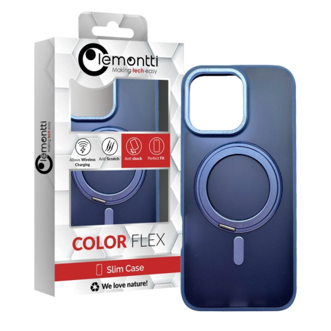 Lemontti Husa Shield MagSafe iPhone 16 Pro Max Albastru, cu suport rotativ 360 grade [1]