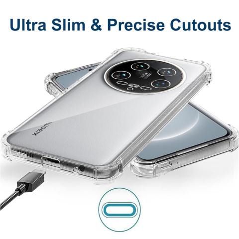 Lemontti Husa Shockproof Silicon Xiaomi 14 Ultra Transparent [1]