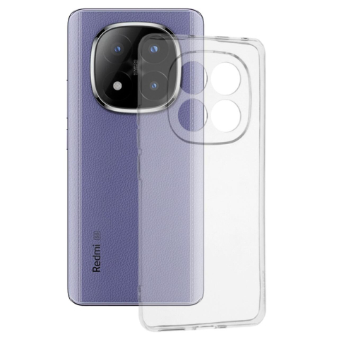 Laptop, Tablete & Telefoane - Lemontti Husa Silicon Clear Xiaomi Redmi Note 14 Pro+ 5G Transparent