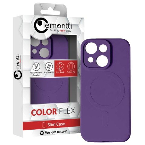 Lemontti Husa Silicon iPhone 15 Plus MagSafe Mov [1]