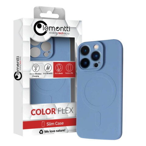 Lemontti Husa Silicon iPhone 15 Pro MagSafe Albastru [3]