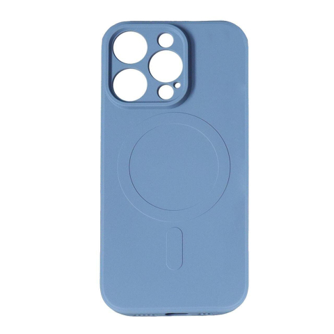 Laptop, Tablete & Telefoane - Lemontti Husa Silicon iPhone 15 Pro MagSafe Albastru