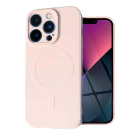 Lemontti Husa Silicon iPhone 15 Pro MagSafe Roz [2]