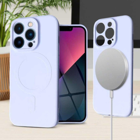 Lemontti Husa Silicon iPhone 15 Pro Max MagSafe Lila [1]