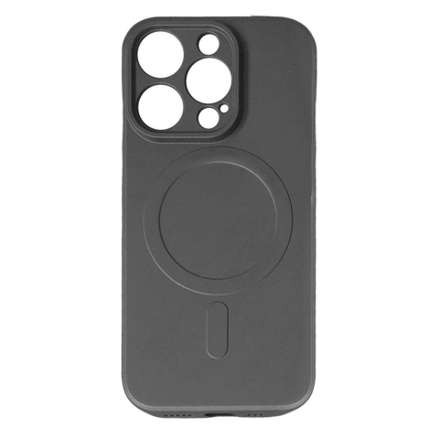 Laptop, Tablete & Telefoane - Lemontti Husa Silicon iPhone 15 Pro Max MagSafe Negru
