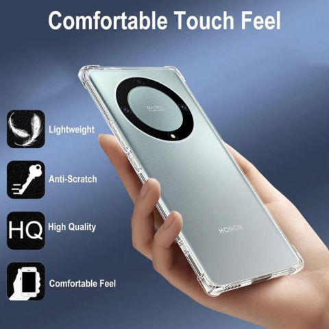 Laptop, Tablete & Telefoane - Lemontti Husa Silicon Shockproof Honor Magic6 Lite Transparent