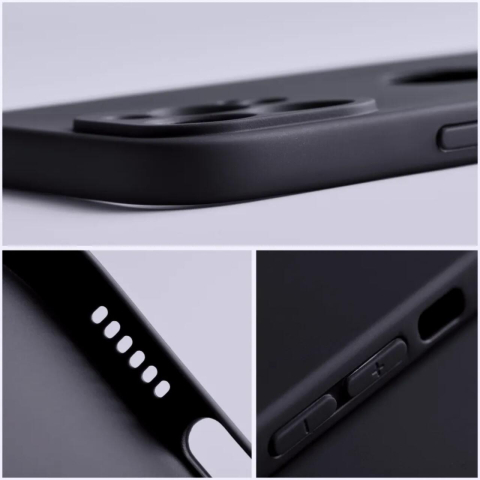 Laptop, Tablete & Telefoane - Lemontti Husa Silicon Silky Samsung Galaxy S25 Plus Negru