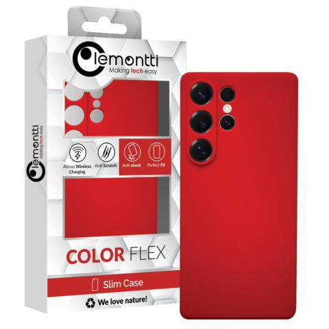 Lemontti Husa Silicon Silky Samsung Galaxy S25 Ultra Rosu [3]