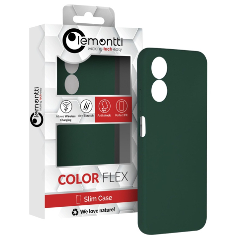 Lemontti Husa Silicon Soft Edge Oppo A17 Verde [1]