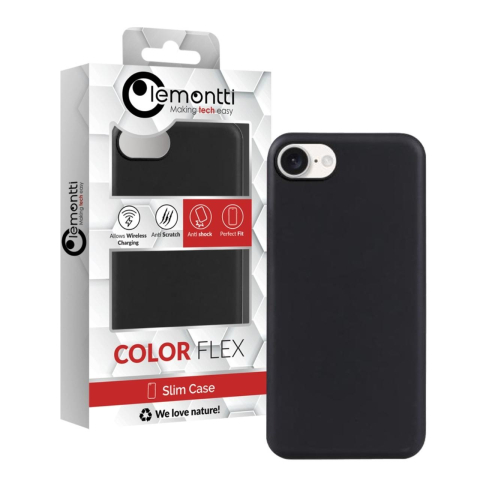 Lemontti Husa Silicon Soft Slim iPhone 17e / iPhone 16e Negru [3]