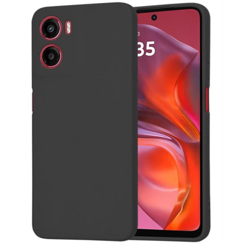 Laptop, Tablete & Telefoane - Lemontti Husa Silicon Soft Slim Motorola Moto G05 / E15 Negru