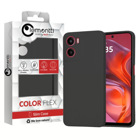 Lemontti Husa Silicon Soft Slim Motorola Moto G05 / E15 Negru [1]