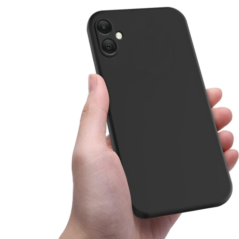 Lemontti Husa Silicon Soft Slim Samsung Galaxy A05 Negru (material mat si fin, captusit cu microfibra) [1]