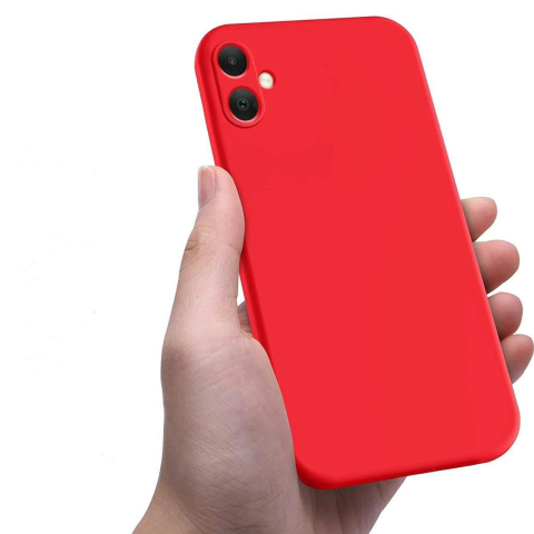 Lemontti Husa Silicon Soft Slim Samsung Galaxy A05 Rosu (material mat si fin, captusit cu microfibra) [5]