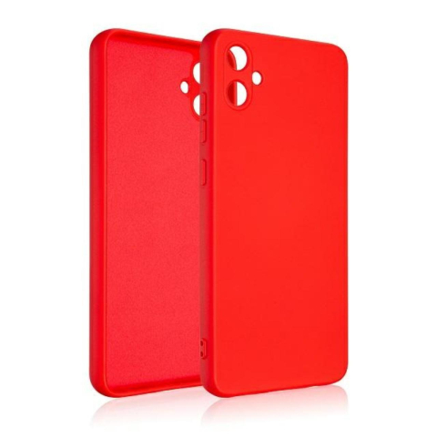 Laptop, Tablete & Telefoane - Lemontti Husa Silicon Soft Slim Samsung Galaxy A05 Rosu (material mat si fin, captusit cu microfibra)