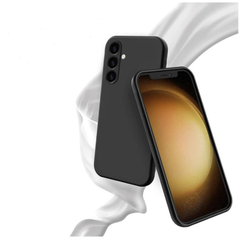 Lemontti Husa Silicon Soft Slim Samsung Galaxy A05s Negru (material mat si fin, captusit cu microfibra) [6]