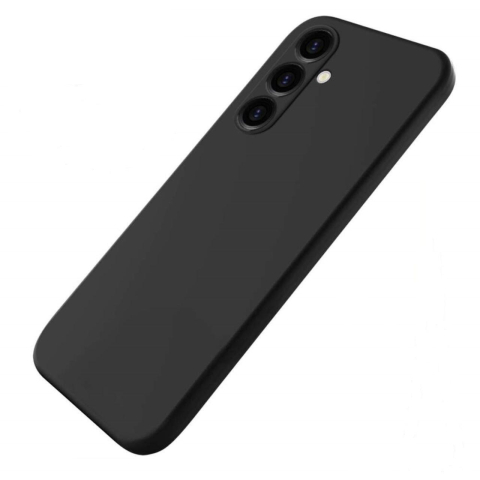 Lemontti Husa Silicon Soft Slim Samsung Galaxy A05s Negru (material mat si fin, captusit cu microfibra) [4]